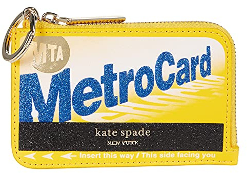 Kate spade new york Damen Leder Neuheit Kartenetui, High Noon Multi Metro Karte, Einheitsgröße, Kartenetui aus Leder