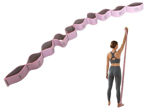 GIMIRO Fitness-Gummiband Segmentiertes Widerstandsband für Yoga Pilates Tanz Stretchband Rehabilitations Spannband