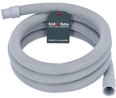 KOTARBAU® Waschmaschinen Ablaufschlauch 2,5 m x ⌀ 24 mm Abwasserschlauch Waschmaschinenschlauch für Spülmaschine Geschirrspüler
