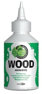 Bond It MONSTER Super Strong Wood Adhesive Glue Monster PVA Internal External Fast Dry Water-Resistant, D3 PVA Wood Adhesive (125ml)