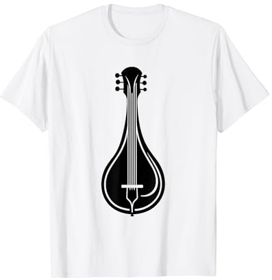 Humour joueuse joueur musique instrument simple Mandoline T-Shirt