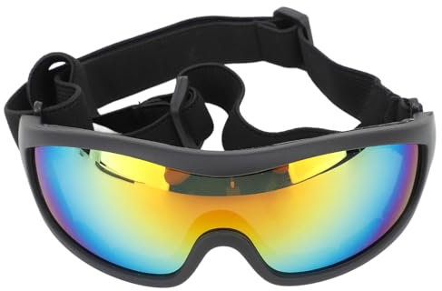 Hundesonnenbrille, UV-Schutz, Winddicht, Staubdicht, Beschlagfrei, Hundebrille, Haustierbrille, Augenschutz mit Verstellbarem Riemen für Hunde und Katzen, Haustier-Hundebrille