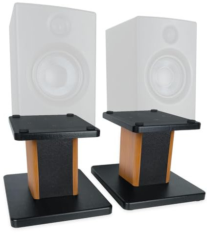 keepdrum SS041RW - Supporto da tavolo per casse, in palissandro, 1 coppia