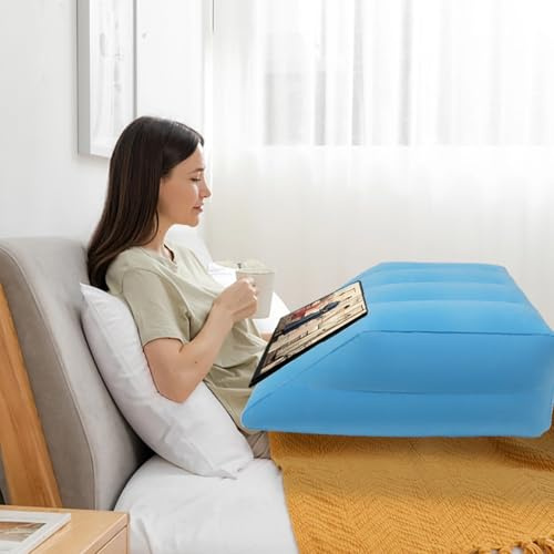 Baiao Inflatable Positioning Leg Elevation Pillow, for Leg Rest Elevating Wedge Pillow for Sleeping, Reduces Back Pain & Improves Circulation