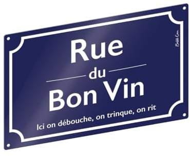 Plaque de rue - Rue du bon vin