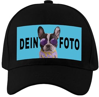 NIMAMA Unisex Kinder Cap Bedrucken Lassen - Mit Wunschfoto personalisiert - Individuell als Geschenk für Jungen und Mädchen selbst gestalten