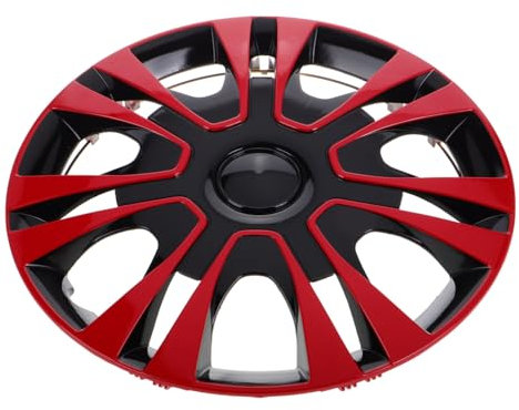 CLISPEED Car Wheels Radkappen Rot Universelle Radabdeckung Robuste Material Schützt Reifen Vor Spritzwasser Kompatibel Mit Vielen Fahrzeugen