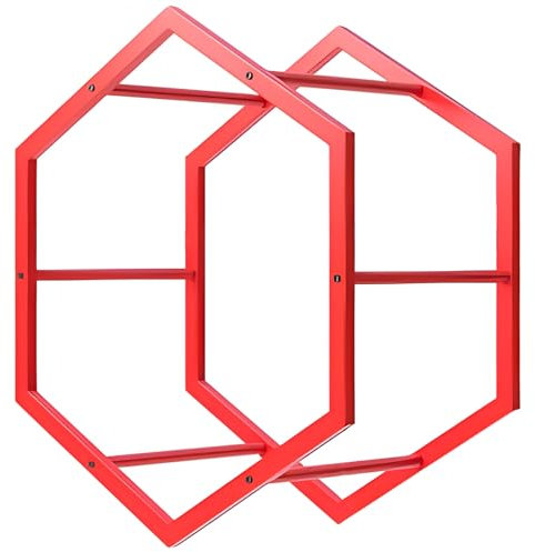 Reifenständer felgenregal felgenhalter Autofelgen-Präsentationsständer, Dreieck-Sechseck-Reifenfelgen-Organizerhalter Mit Mehreren Ablagen, Aufbewahrungsständer Für Autoräder/ Ersatzräder/ Autoräder(R