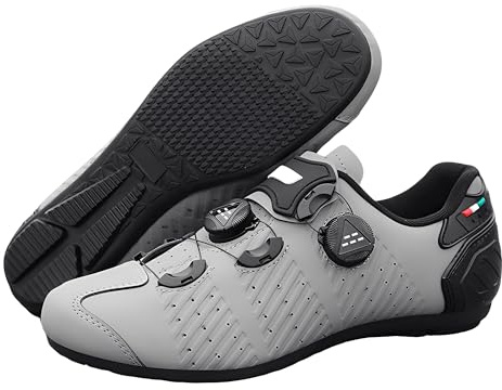 Treer Rennradschuhe Mountain Bikes Schuhe Herren Damen, Gummisohle Rennrad Schuhe Ohne Klampe Fahrradschuhe Schuh Kompatibel Outdoor Radschuhe Fahrrad