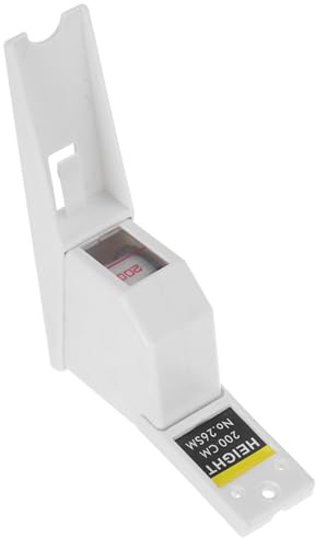 Mètre en Fer Abs 2m Rétractable de Hauteur Mural | Mesure Précise, Portée Étendue, Design Compact, Blanc, pour Garçon et Filles et Adultes