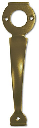 A PERRY Solid Brass Long Throw Lock Gate Handle - Polished Brass