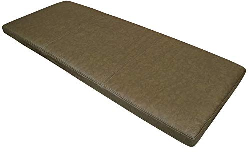 Quattro Meble Grün Echtleder Bankauflage Sitzkissen Lederkissen Sitzpolster Bank Auflage Lederauflage doppelt genähtes Echt Leder Kissen Sitzauflage Leder Mondial Green (35 x 120 cm)