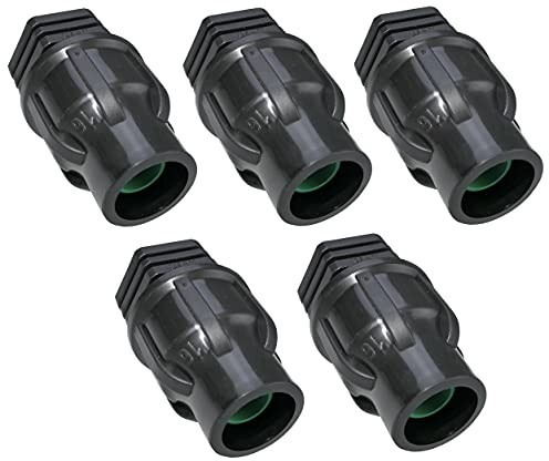 AERZETIX - Lot de 5 Bouchons Fin de Ligne pour Tuyau Ø16mm - en Plastique - Embout Capuchons Obturateurs pour Système d'Irrigation/Arrosage - Raccord à Compression