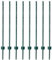 VOSS.farming 8X Piquets métalliques profilé U, 137 cm, piquets pour Grillage de volière, Treillis Hexagonal, pour clôture de Jardin, pour Grillage pour Plantes grimpantes,Vert