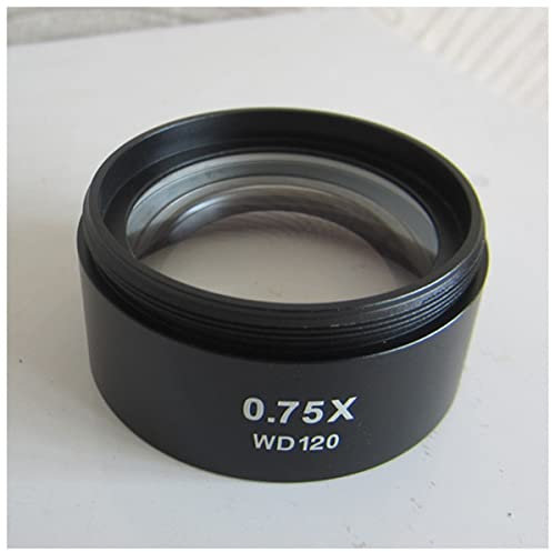 ZTBH Microscope Accessories Kit 1-7/8 (48mm) 1PCS 0.75X Auxiliary Attachment Objective Lens, Stereo Microscope Parts Accessories Microscope Slides