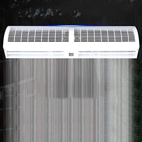 WJ Cortina De Aire De 36 Pulgadas para Interiores, Ventilador De Cortina De Aire Ultrafino Montado En La Pared De, Potente,pequeño, 2 Velocidades (Size : 120cm)