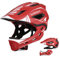 Lixada Kids Full Face Helmet Detachable Child Boys Girls Bike Helmet Protective Gear for Cycling Skateboarding Roller Skating Cycle Helmet 52-58cm