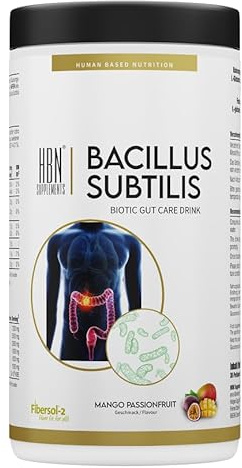 HBN Supplements - Bacillus Subtilis Biotic Gut Care Drink - Pulver 600g (Passionfruit Mango)