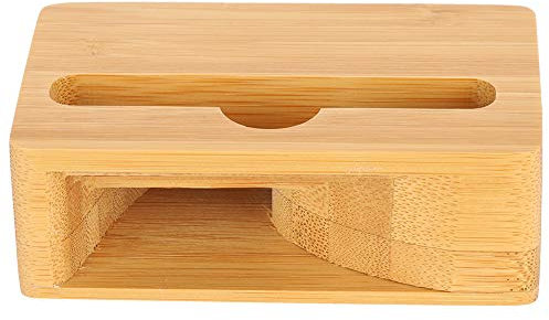 Support de Téléphone Amplificateur de Haut-Parleur, Support de L'amplificateur de Haut-Parleur de Son en Bois de Bambou, Téléphone, Station d'accueil pour Dock, Accessoire de