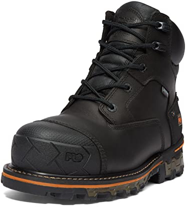 Timberland PRO Men's Boondock 6 Inch Composite Safety Toe Waterproof Industrial Work Boot, Black-2024 New, 8.5