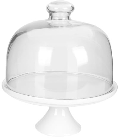 GRIRIW 1set Vassoi Per Dessert Con Copertura Vetro Per e Snack Per Matrimoni e Resistente Per Speciali