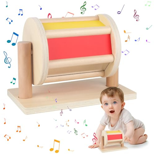 Mineup Tambor giratorio Montessori - Juego sensorial para bebés y niños