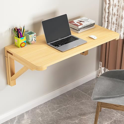 Klapptisch wandmontage, wandtisch klappbar, wandklapptisch küche, klapptisch balkon, Computertisch for Küche und Esstisch, geeignet for Büros, Schlafzimmer, Arbeitszimmer, Restaurants(100x60cm)