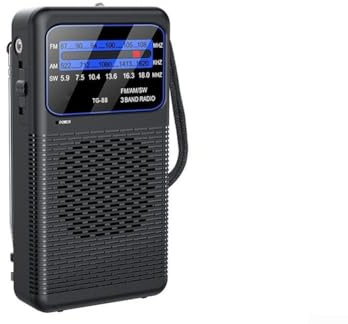 Bekväm batteridriven AM/FM/SW-radio för tillförlitlig underhållning utomhus