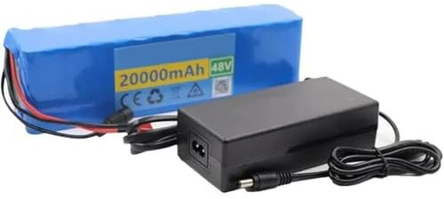 Batería para bicicleta eléctrica, batería de litio de 48 V y 20 Ah, paquete de batería de iones de litio 13S3P para scooter de bicicleta eléctrica XT60 plug