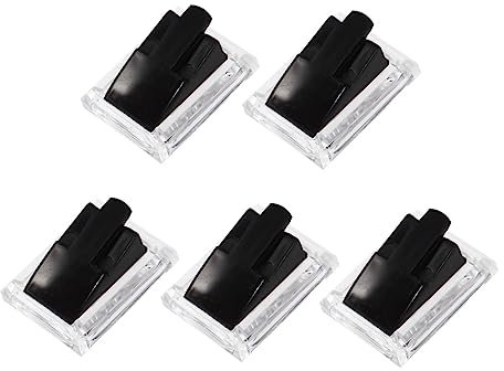 Veemoon 5stücke Acryl Ringständer Mit Clip Ringhalter Schmuckvitrine Für Laden Oder Zuhause Transparent Schwarz