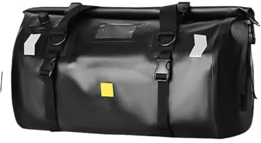 ATUMY Motorrad Satteltasche Universal Motorrad Dry Bag Duffle Bag Motorrad TailBag Rücksitz Gepäckrolle Packtasche REIT Camping Reisetasche Motorrad Pannier Satteltaschen(40L-Black)