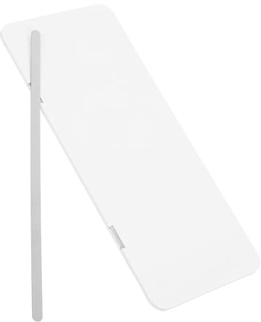 Magnetische Memo Board Tafel für Computer, Seitliche Notizfläche | Weiß, Mdf Lackplatte, Abwischbare Oberfläche, Wiederverwendbar, für Büro und Schreibtisch