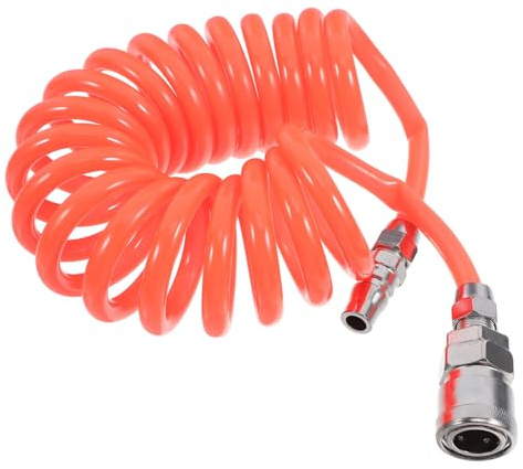 Cabilock Manguera De Aire Espiral De Poliuretano Pu 3 Metros Conector, Manguera Flexible Para Compresor De Aire, Alta Presión y Resistente Al Desgaste, Adecuado Para Herramientas Industriales