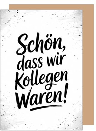 Edition Seidel Premium Glückwunschkarte zum Abschied mit Umschlag. Abschiedskarte mit Spruch Grußkarte Karte Ruhestand Jobwechsel Arbeit Mann Frau Kollege Kollegin Freunde (AS169 SW025)