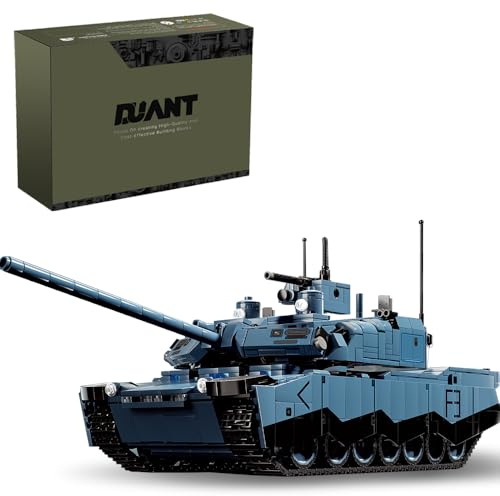 DUANT 39040 Abrams-X Tank Klemmbausteine Bausatz, 2116 Stücke Bausteine Kreative Schwere Tank Modular Bricks Modell, Pädagogische Geschenke für Militär Enthusiasten und Erwachsene