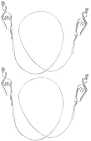KESYOO 2 Clips pour Câble D'escrime en Acier Inoxydable, Pince Conductrice pour Masque et Fleuret, Équipement D'escrime Léger et Portable pour Entraînement et Compétition