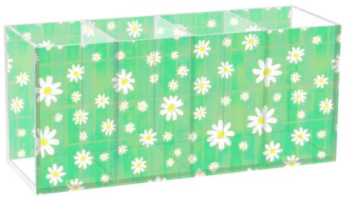 Joisal Prästkragar grön pläd skrivbord pennhållare