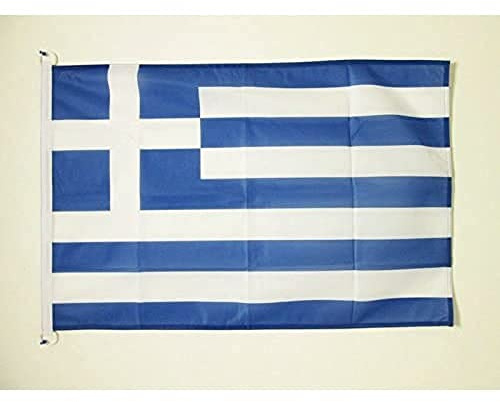 AZ FLAG Bootsflagge Griechenland 90x60 cm Mesh-Polyester Kunststoffringe