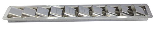FP INOX Rejilla de ventilación 10 Fundas (Motor) 528 mmx77 mm Acero Inoxidable 316