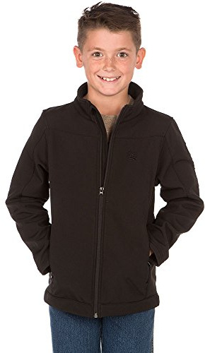 Cinch Boys' Big Solid Bonded Jacket, Black XL