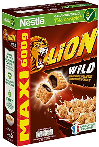 Nestlé Lion Wild Frühstückszerealien, 600 g Packung