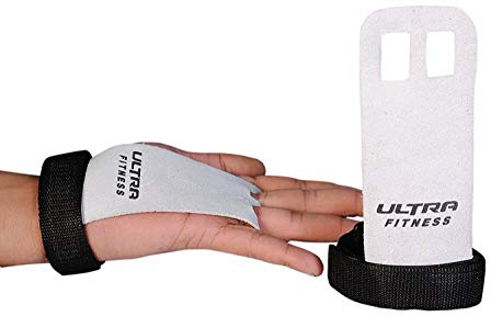 Ultra Fitness Leather Grips Gymnastic Palm Protectors Hand Guards Gym Gloves Pull up