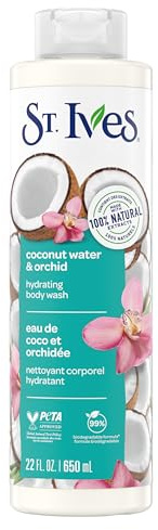St. Ives Hydrating Body Wash, Coconut Water and Orchid (650ml) Made with 100% Natural Extracts