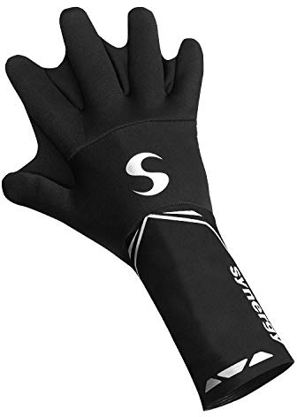 Synergy Neoprene Thermal Swim Gloves (Swim-Blue, Large)