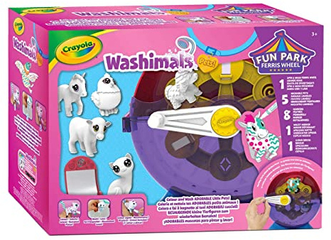Crayola Washimals, Spielrad-Set, zum Kolorieren und Baden von Babytieren | Kinderspielzeug und Geschenk, ab 3 Jahren