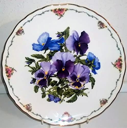 Sammelteller / Royal Albert / Pansies by Sara Anne Schofield / Ø ca. 21 cm / Weihnachten / Blumenteller / Blumen / 1990