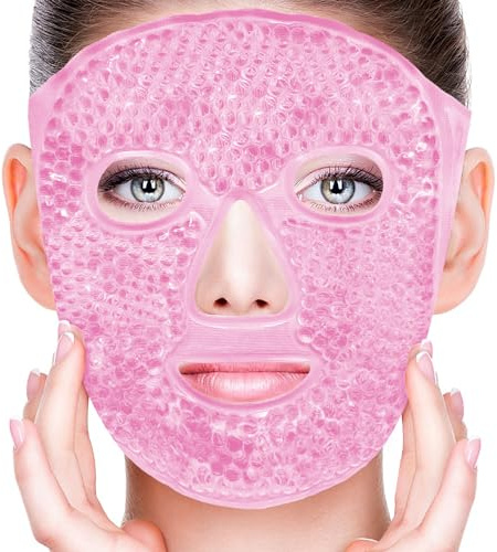 CONBELLA Cold Face Eye Masks Ice Face Mask Hot Cold Compress