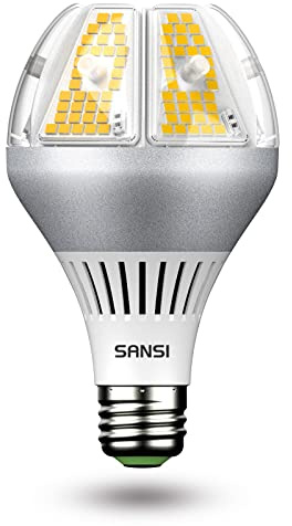 SANSI Bright 450W Equiv. 6500 Lumens 5000K A21 LED Light Bulb Non-Dimmable