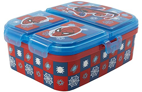 Stor Spider-man - Contenitore per il pranzo per bambini multiplo XL con 4 scomparti
