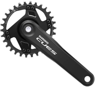 Shimano CUES FC-U4000 9/10/11-fach Kurbelgarnitur, Black, 170 mm